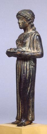 Statue of a Greek girl bringing an offering